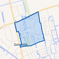 Kaart van Gorredijk-IJ buurt
