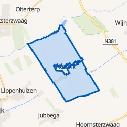 Kaart van Hemrik-Buitengebied