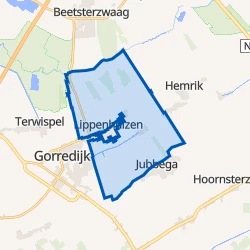 Kaart van Lippenhuizen-Buitengebied