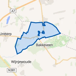 Kaart van Siegerswoude-Buitengebied