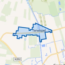 Kaart van Terwispel-Kom