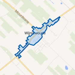Kaart van Wijnjewoude-Centrum