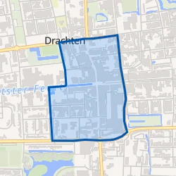 Kaart van Drachten centrum