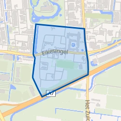Kaart van De Singels zuid