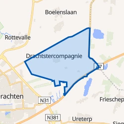 Kaart van Drachtstercompagnie