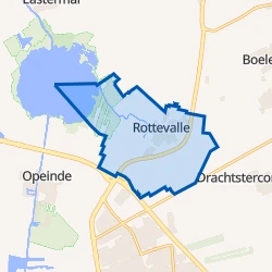 Kaart van Rottevalle