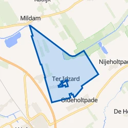 Kaart van Ter Idzard-Buitengebied