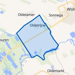 Kaart van Oldetrijne