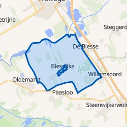 Kaart van Blesdijke-Buitengebied