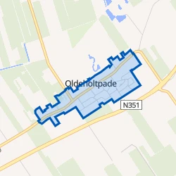 Kaart van Oldeholtpade