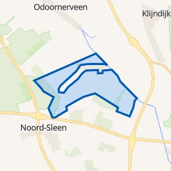 Kaartje van Verspreide huizen 't Haantje