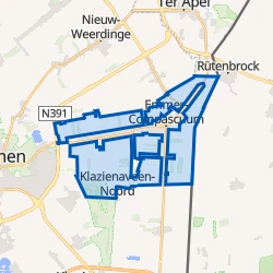 Kaart van Verspreide huizen Emmer-Compascuum