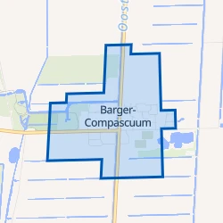 Kaart van Barger-Compascuum-Centrum