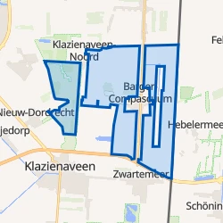 Kaartje van Verspreide huizen Barger-Compascuum