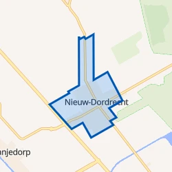 Kaart van Nieuw-Dordrecht-Centrum