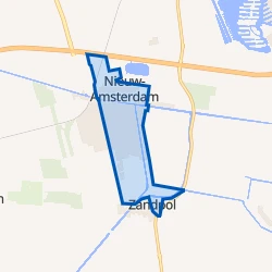 Kaart van Nieuw-Amsterdam-Centrum