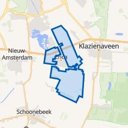 Kaart van Verspreide huizen Erica