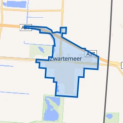 Kaart van Zwartemeer-Centrum