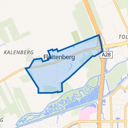 Kaart van Fluitenberg kern