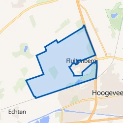 Kaart van Verspreide huizen Fluitenberg