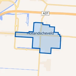Kaart van Hollandscheveld kern