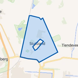 Kaart van Verspreide huizen Stuifzand