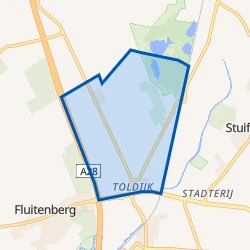 Kaart van Verspreide huizen Pesse-Zuid
