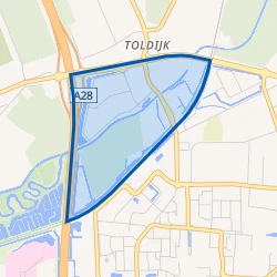 Kaartje van Industriegebied Toldijk