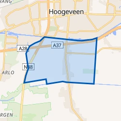 Kaart van Verspreide huizen Alteveer