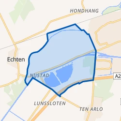 Kaart van Verspreide huizen Nijstad