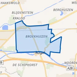 Kaart van Broekhuizen