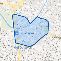 Kaart van Ulk en omgeving