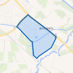 Kaartje van Bedrijventerrein Bornsestraat