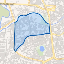 Kaart van Nieuwstraat -Witvoet en omgeving