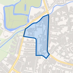 Kaart van Achterlanden en omgeving