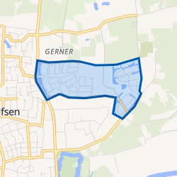 Kaart van Gernermarke-Oosterdalfsen