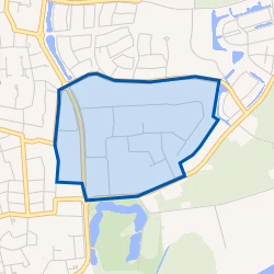 Kaart van Bedrijventerrein Rondweg