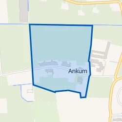 Kaart van Ankum kern