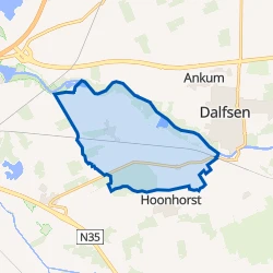 Kaart van Verspreide huizen Emmen-De Marshoek