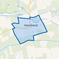 Kaart van Hoonhorst kern