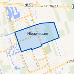 Kaart van Nieuwleusen Centrum-noord