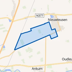Kaart van Verspreide huizen Ruitenveen