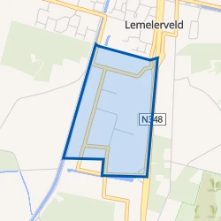 Kaart van Bedrijventerrein 't Febriek