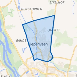 Kaart van Dorp Diepenveen