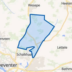 Kaart van Averlo en Frieswijk