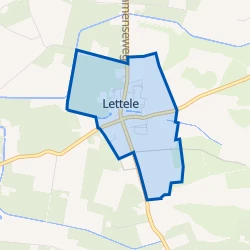 Kaart van Dorp Lettele