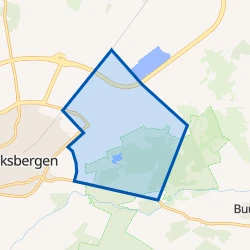 Kaart van Verspreide huizen Veldmaat ten zuiden van de spoorlijn