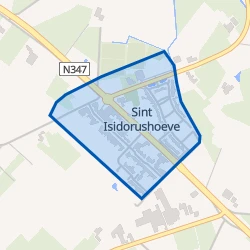 Kaart van Sint Isidorushoeve kern