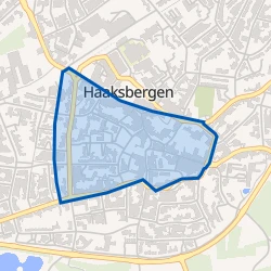 Kaart van Haaksbergen Kern-Centrum