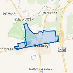 Kaart van Balkbrug-Noord